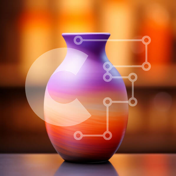 Intra Συλλεκτικό Ξύλινο Παζλ Plywood  4mm - Πολύχρωμο βάζο σε ξύλινο τραπέζι με κηροπήγια Σε Ξύλινο Κουτί - Διαστάσεις Puzzle: 10x10 cm – 25 κομμάτια