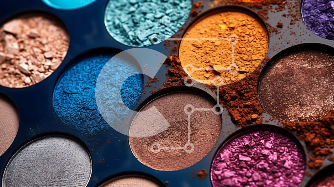 Intra Συλλεκτικό Ξύλινο Παζλ Plywood  4mm - Εκπληκτική παλέτα μακιγιάζ με μοναδικές αποχρώσεις του μπλε, του πράσινου και του μωβ Σε Ξύλινο Κουτί - Διαστάσεις Puzzle: 10x10 cm – 25 κομμάτια