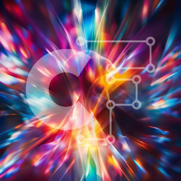 Intra Συλλεκτικό Ξύλινο Παζλ Plywood  4mm - Ζωντανό και δυναμικό αφηρημένο έργο τέχνης Σε Ξύλινο Κουτί - Διαστάσεις Puzzle: 10x10 cm – 25 κομμάτια