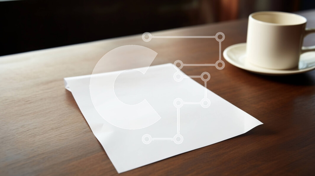 Intra Συλλεκτικό Ξύλινο Παζλ Plywood  4mm - Λευκό χαρτί και φλιτζάνια καφέ σε ξύλινο τραπέζι Σε Ξύλινο Κουτί - Διαστάσεις: 10x10 cm – 25 κομμάτια