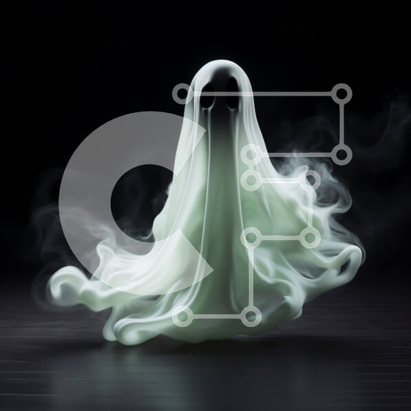 Intra Συλλεκτικό Ξύλινο Παζλ Plywood  4mm - Πλωτό λευκό φάντασμα με καπνό Σε Ξύλινο Κουτί - Διαστάσεις Puzzle: 10x10 cm – 25 κομμάτια