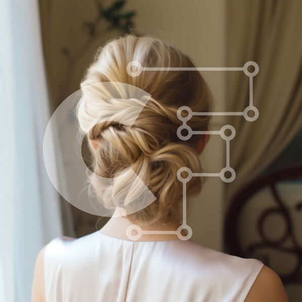 Σετ των 2 Intra Συλλεκτικό Ξύλινο Παζλ Plywood  4mm - Εκπληκτική εικόνα μιας γυναίκας με λευκό φόρεμα που κοιτάζει έξω από ένα παράθυρο Σε Ξύλινο Κουτί - Διαστάσεις: 10x10 cm – 25 κομμάτια