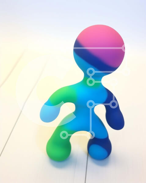 Intra Συλλεκτικό Ξύλινο Παζλ Plywood  4mm - Πολύχρωμο παιχνίδι που στέκεται σε ξύλινη επιφάνεια Σε Ξύλινο Κουτί - Διαστάσεις: 10x10 cm – 25 κομμάτια