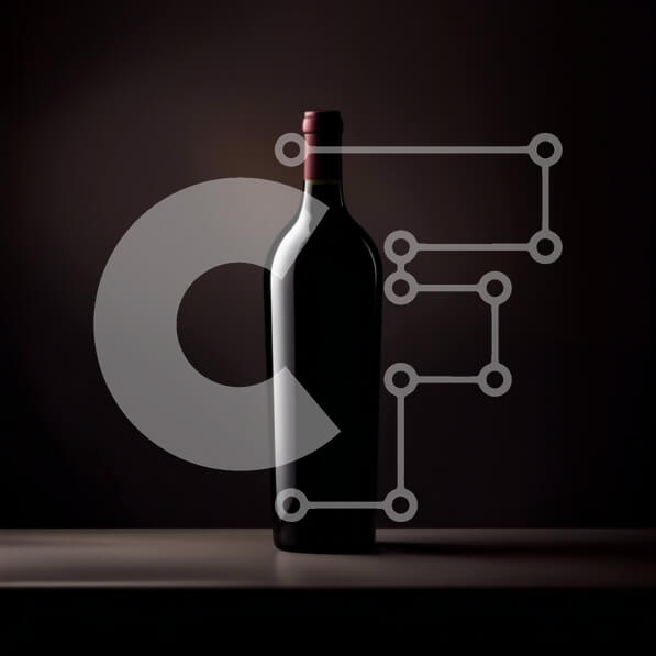 Σετ των 2 Intra Συλλεκτικό Ξύλινο Παζλ Plywood  4mm - Όμορφη εικόνα του μπουκαλιού κόκκινου κρασιού σε δωμάτιο με χαμηλό φωτισμό Σε Ξύλινο Κουτί - Διαστάσεις: 10x10 cm – 25 κομμάτια