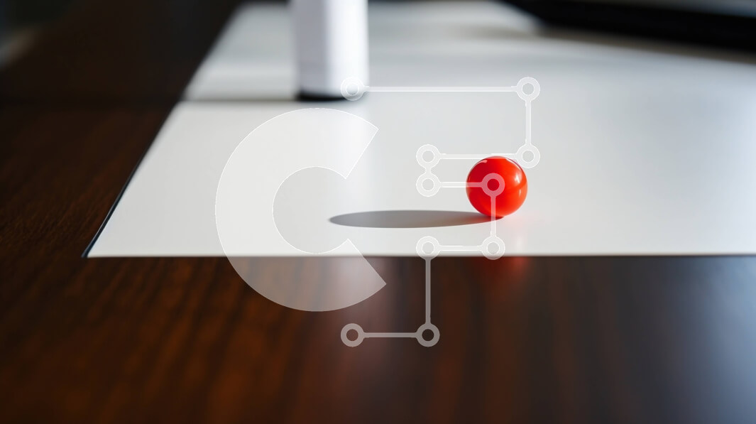 Intra Συλλεκτικό Ξύλινο Παζλ Plywood  4mm - Κόκκινη μπάλα στο τραπέζι Σε Ξύλινο Κουτί - Διαστάσεις: 10x10 cm – 25 κομμάτια