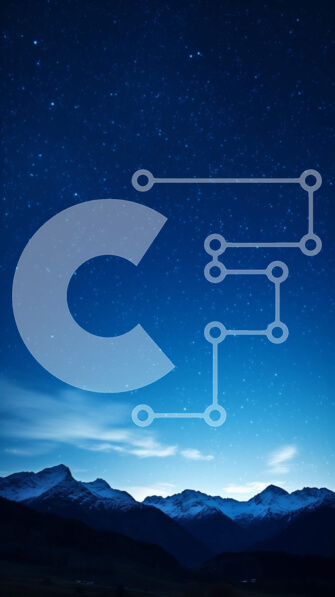 Intra Συλλεκτικό Ξύλινο Παζλ Plywood  4mm - Νυχτερινός ουρανός με αστέρια και βουνά Σε Ξύλινο Κουτί - Διαστάσεις Puzzle: 10x10 cm – 25 κομμάτια