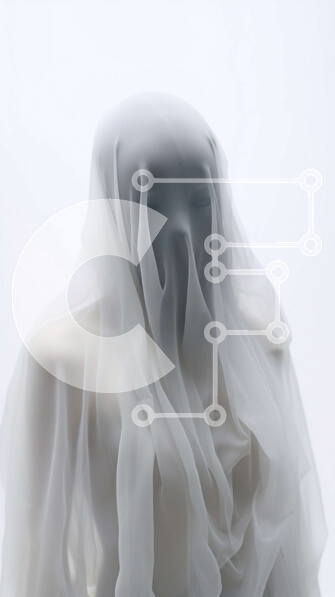 Intra Συλλεκτικό Ξύλινο Παζλ Plywood  4mm - Λευκό μανεκέν με αδιαφανές πέπλο Σε Ξύλινο Κουτί - Διαστάσεις Puzzle: 10x10 cm – 25 κομμάτια