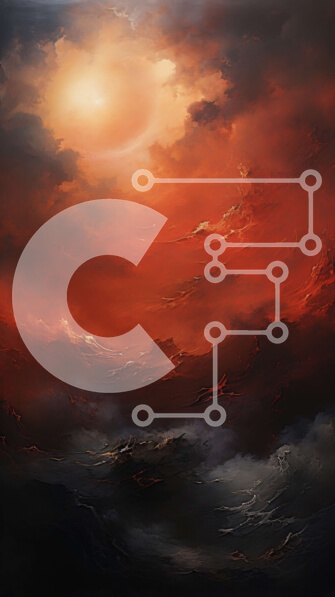 Σετ των 2 Intra Συλλεκτικό Ξύλινο Παζλ Plywood  4mm - Ηλιοβασίλεμα πάνω από το νερό με βουνά σε απόσταση Σε Ξύλινο Κουτί - Διαστάσεις: 10x10 cm – 25 κομμάτια