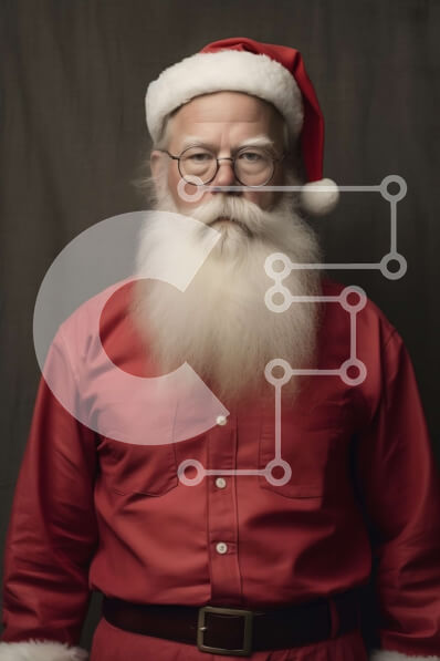 Intra Συλλεκτικό Ξύλινο Παζλ Plywood  4mm - Εικόνα του Άγιου Βασίλη με ένα δώρο Σε Ξύλινο Κουτί - Διαστάσεις: 10x10 cm – 25 κομμάτια