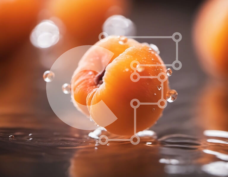 Σετ των 2 Intra Συλλεκτικό Ξύλινο Παζλ Plywood  4mm - Φρέσκα και ζουμερά πορτοκάλια που επιπλέουν στο νερό Σε Ξύλινο Κουτί - Διαστάσεις: 10x10 cm – 25 κομμάτια