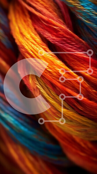 Intra Συλλεκτικό Ξύλινο Παζλ Plywood  4mm - Εντυπωσιακό κοντινό πλάνο μιας μπάλας από πολύχρωμα νήματα Σε Ξύλινο Κουτί - Διαστάσεις Puzzle: 10x10 cm – 25 κομμάτια