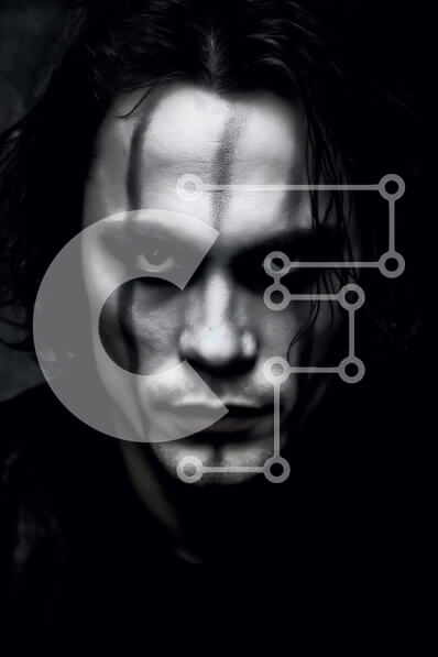 Intra Συλλεκτικό Ξύλινο Παζλ Plywood  4mm - Σκοτεινός και μυστηριώδης άντρας με μαύρα μαλλιά και σκούρα μάτια Σε Ξύλινο Κουτί - Διαστάσεις Puzzle: 10x10 cm – 25 κομμάτια