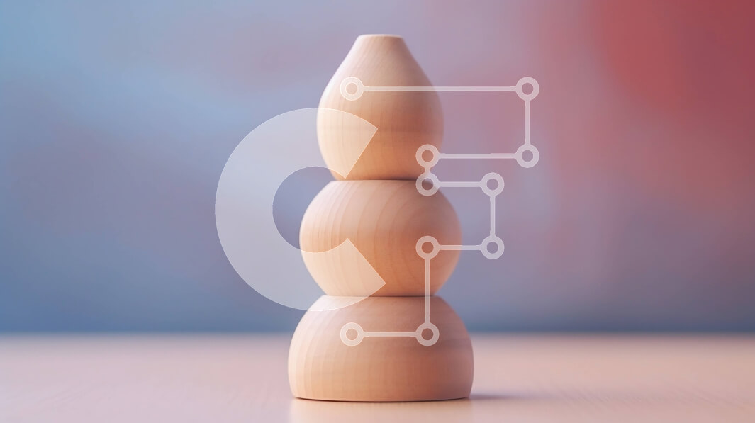 Intra Συλλεκτικό Ξύλινο Παζλ Plywood  4mm - Ξύλινη στοίβα μπλοκ σε ένα ξύλινο τραπέζι Σε Ξύλινο Κουτί - Διαστάσεις Puzzle: 10x10 cm – 25 κομμάτια