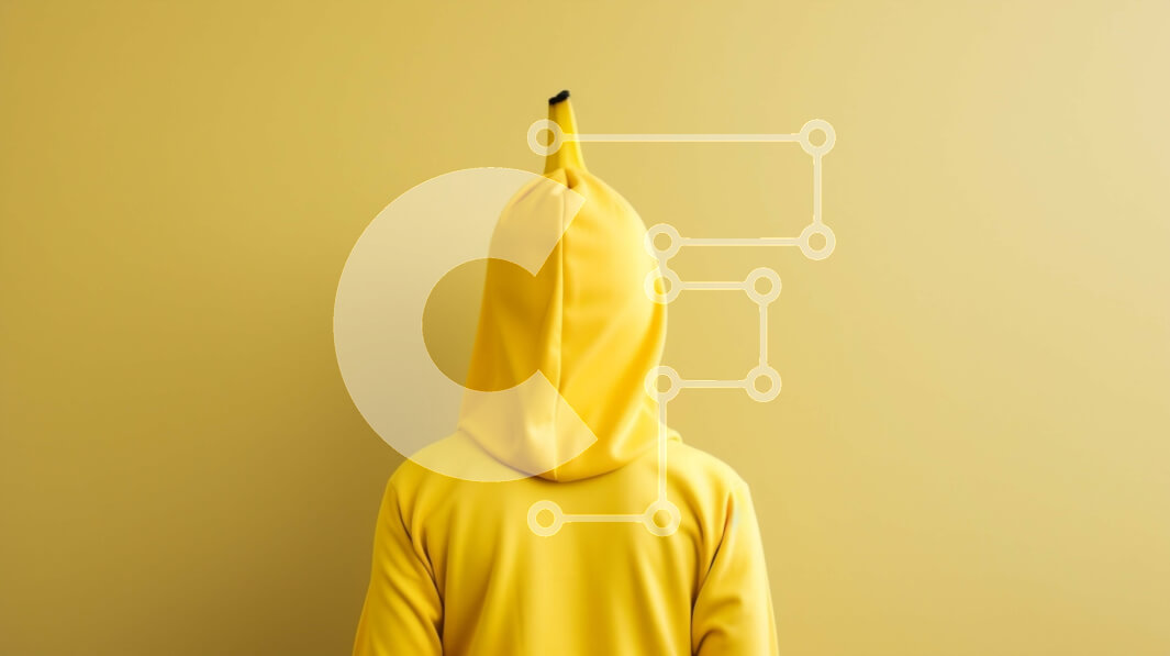 Intra Συλλεκτικό Ξύλινο Παζλ Plywood  4mm - Πρόσωπο με πορτοκαλί μπανάνα κοστούμι Σε Ξύλινο Κουτί - Διαστάσεις Puzzle: 10x10 cm – 25 κομμάτια