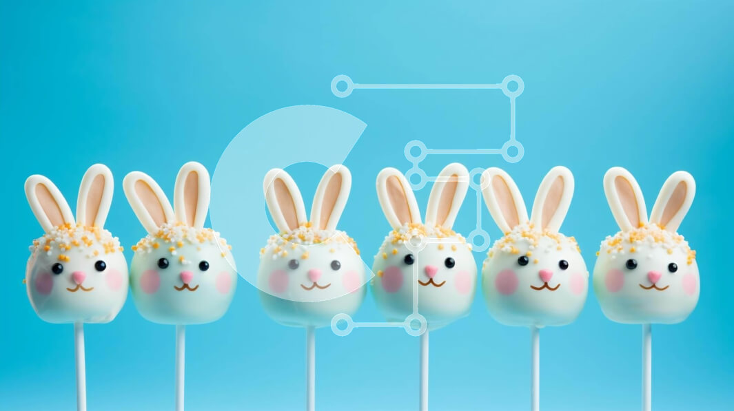 Intra Συλλεκτικό Ξύλινο Παζλ Plywood  4mm - Τούρτα με λαγουδάκι με θέμα το Πάσχα για πάρτι ή γιορτή Σε Ξύλινο Κουτί - Διαστάσεις: 10x10 cm – 25 κομμάτια