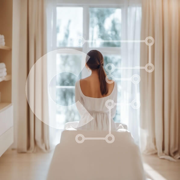 Intra Συλλεκτικό Ξύλινο Παζλ Plywood  4mm - Γυναίκα που κάθεται μπροστά από το ανοιχτό παράθυρο Σε Ξύλινο Κουτί - Διαστάσεις Puzzle: 10x10 cm – 25 κομμάτια