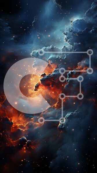 Intra Συλλεκτικό Ξύλινο Παζλ Plywood  4mm - Δονούμενη και προκαλεί δέος εικόνα ενός νεφελώματος στο διάστημα Σε Ξύλινο Κουτί - Διαστάσεις Puzzle: 10x10 cm – 25 κομμάτια