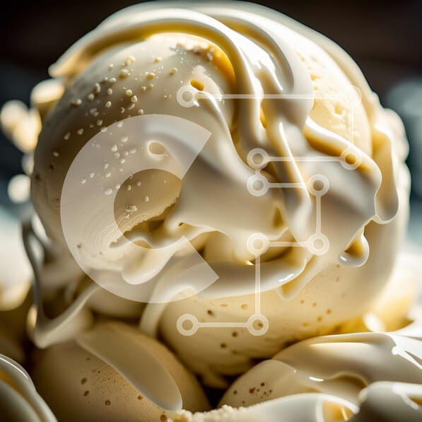 Σετ των 2 Intra Συλλεκτικό Ξύλινο Παζλ Plywood  4mm - Νόστιμο παγωτό βανίλιας με σαντιγί - Φωτογραφία Αρχείου Σε Ξύλινο Κουτί - Διαστάσεις: 10x10 cm – 25 κομμάτια