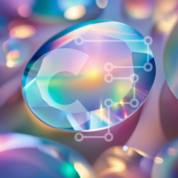 Intra Συλλεκτικό Ξύλινο Παζλ Plywood  4mm - Εκπληκτικό κοντινό πλάνο κρυστάλλινης μπάλας σε ζωντανό φόντο Σε Ξύλινο Κουτί - Διαστάσεις: 10x10 cm – 25 κομμάτια