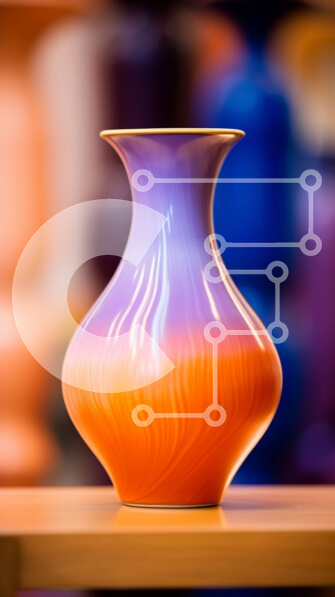 Intra Συλλεκτικό Ξύλινο Παζλ Plywood  4mm - Πολύχρωμο βάζο σε ξύλινο τραπέζι με διακοσμητικά αντικείμενα Σε Ξύλινο Κουτί - Διαστάσεις Puzzle: 10x10 cm – 25 κομμάτια