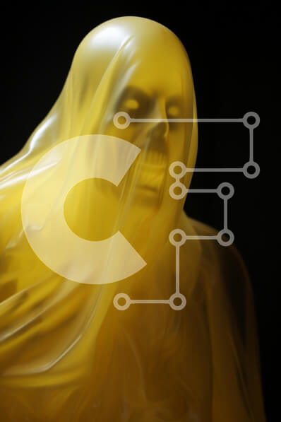 Intra Συλλεκτικό Ξύλινο Παζλ Plywood  4mm - Κίτρινο πλωτό άγαλμα Σε Ξύλινο Κουτί - Διαστάσεις Puzzle: 10x10 cm – 25 κομμάτια