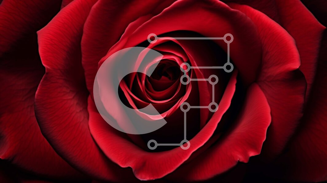 Intra Συλλεκτικό Ξύλινο Παζλ Plywood  4mm - Κοντινό πλάνο κόκκινο τριαντάφυλλο με σκούρο φόντο Σε Ξύλινο Κουτί - Διαστάσεις: 10x10 cm – 25 κομμάτια