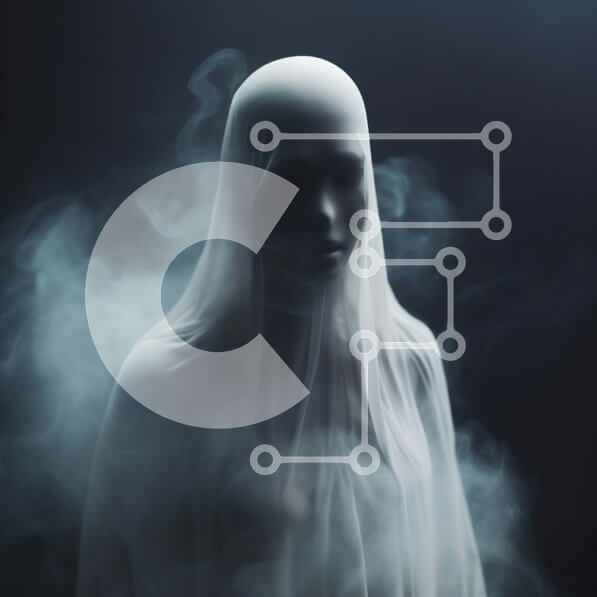 Intra Συλλεκτικό Ξύλινο Παζλ Plywood  4mm - Ghostly Figure in Smoke Σε Ξύλινο Κουτί - Διαστάσεις Puzzle: 10x10 cm – 25 κομμάτια