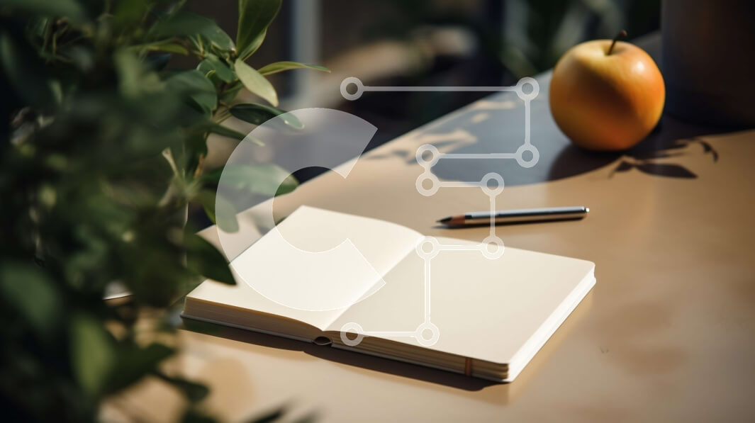 Intra Συλλεκτικό Ξύλινο Παζλ Plywood  4mm - Ανοίξτε το Notebook και το Apple στο γραφείο Σε Ξύλινο Κουτί - Διαστάσεις Puzzle: 10x10 cm – 25 κομμάτια