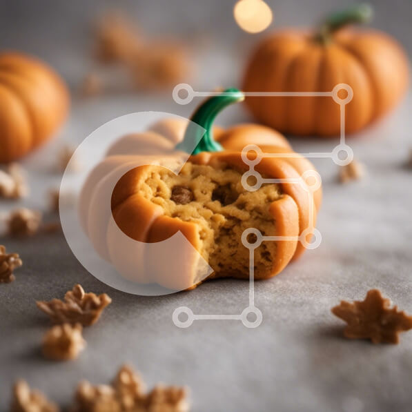 Σετ των 2 Intra Συλλεκτικό Ξύλινο Παζλ Plywood  4mm - Ομάδα μπισκότων σε σχήμα κολοκύθας με φύλλα Σε Ξύλινο Κουτί - Διαστάσεις: 10x10 cm – 25 κομμάτια