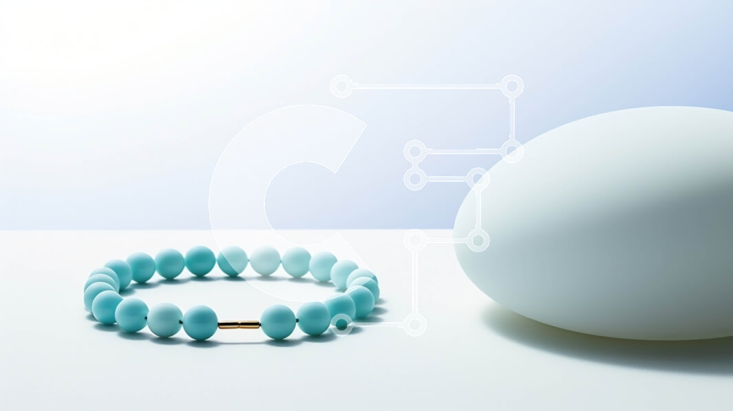 Intra Συλλεκτικό Ξύλινο Παζλ Plywood  4mm - Λευκή μπάλα με Aqua Beaded βραχιόλι Σε Ξύλινο Κουτί - Διαστάσεις: 10x10 cm – 25 κομμάτια