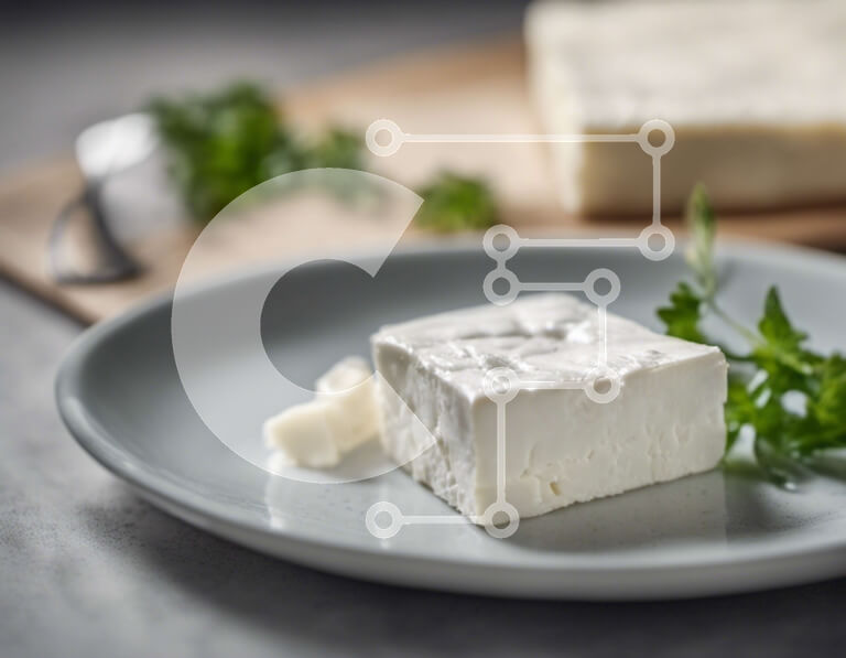 Σετ των 2 Intra Συλλεκτικό Ξύλινο Παζλ Plywood  4mm - Πιάτο τυριού με γαρνιτούρα μαϊντανού Σε Ξύλινο Κουτί - Διαστάσεις: 10x10 cm – 25 κομμάτια