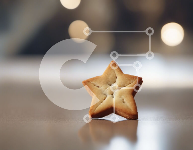 Σετ των 2 Intra Συλλεκτικό Ξύλινο Παζλ Plywood  4mm - Μπισκότο σε σχήμα αστεριού στο τραπέζι Σε Ξύλινο Κουτί - Διαστάσεις: 10x10 cm – 25 κομμάτια