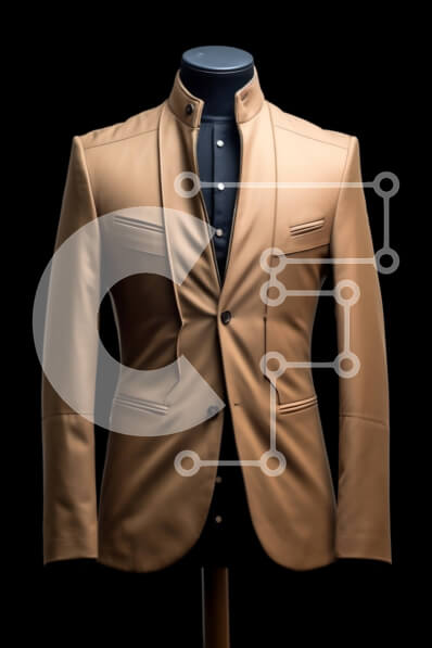 Intra Συλλεκτικό Ξύλινο Παζλ Plywood  4mm - Κομψό μαύρισμα κοστούμι σε μανεκέν για επίδειξη μόδας Σε Ξύλινο Κουτί - Διαστάσεις Puzzle: 10x10 cm – 25 κομμάτια