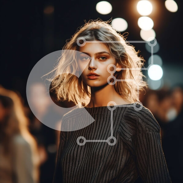 Σετ των 2 Intra Συλλεκτικό Ξύλινο Παζλ Plywood  4mm - Μοντέλο με ριγέ τοπ και μαύρο παντελόνι Σε Ξύλινο Κουτί - Διαστάσεις: 10x10 cm – 25 κομμάτια