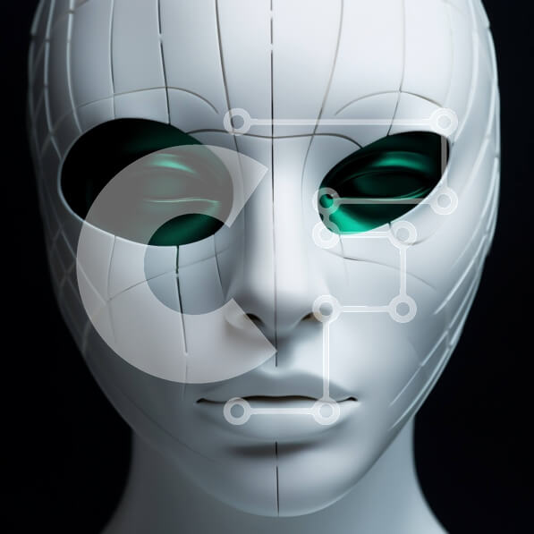 Σετ των 2 Intra Συλλεκτικό Ξύλινο Παζλ Plywood  4mm - Κεφάλι μανεκέν με λευκό πλαστικό πρόσωπο και πράσινα μάτια Σε Ξύλινο Κουτί - Διαστάσεις: 10x10 cm – 25 κομμάτια