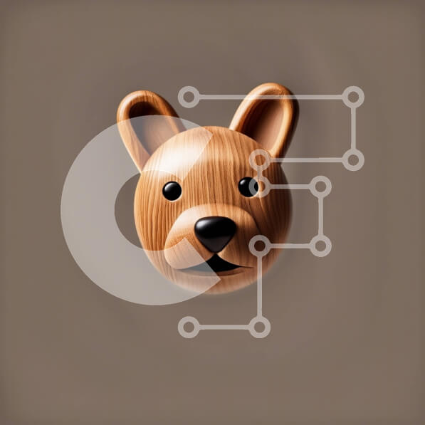 Intra Συλλεκτικό Ξύλινο Παζλ Plywood  4mm - Μοναδικό ξύλινο κεφάλι σκύλου με ρεαλιστικές λεπτομέρειες Σε Ξύλινο Κουτί - Διαστάσεις: 10x10 cm – 25 κομμάτια