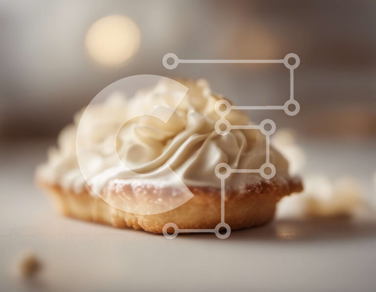 Σετ των 2 Intra Συλλεκτικό Ξύλινο Παζλ Plywood  4mm - Λαχταριστό ζαχαροπλαστείο με λευκή άχνη και σαντιγί Σε Ξύλινο Κουτί - Διαστάσεις: 10x10 cm – 25 κομμάτια