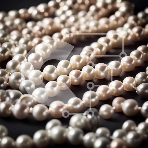 Σετ των 2 Intra Συλλεκτικό Ξύλινο Παζλ Plywood  4mm - Εκπληκτική κινηματογράφηση σε πρώτο πλάνο με μαργαριτάρια σε μαύρο φόντο Σε Ξύλινο Κουτί - Διαστάσεις: 10x10 cm – 25 κομμάτια