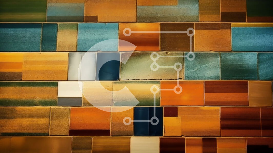 Intra Συλλεκτικό Ξύλινο Παζλ Plywood  4mm - Υφή ενός ξεπερασμένου τοίχου από τούβλα για φόντο Σε Ξύλινο Κουτί - Διαστάσεις Puzzle: 10x10 cm – 25 κομμάτια