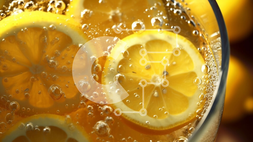 Σετ των 2 Intra Συλλεκτικό Ξύλινο Παζλ Plywood  4mm - Δροσιστικό ποτήρι λεμονάδας με φέτες λεμονιού Σε Ξύλινο Κουτί - Διαστάσεις: 10x10 cm – 25 κομμάτια