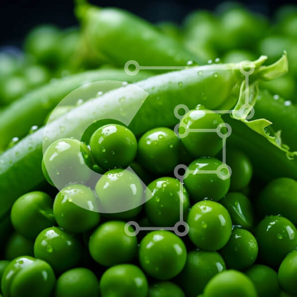 Σετ των 2 Intra Συλλεκτικό Ξύλινο Παζλ Plywood  4mm - Σωρός από πράσινα μπιζέλια Σε Ξύλινο Κουτί - Διαστάσεις: 10x10 cm – 25 κομμάτια