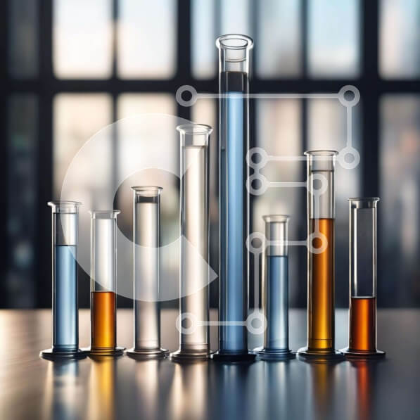 Intra Συλλεκτικό Ξύλινο Παζλ Plywood  4mm - Δοκιμαστικοί σωλήνες με διαφορετικά υγρά Σε Ξύλινο Κουτί - Διαστάσεις Puzzle: 10x10 cm – 25 κομμάτια