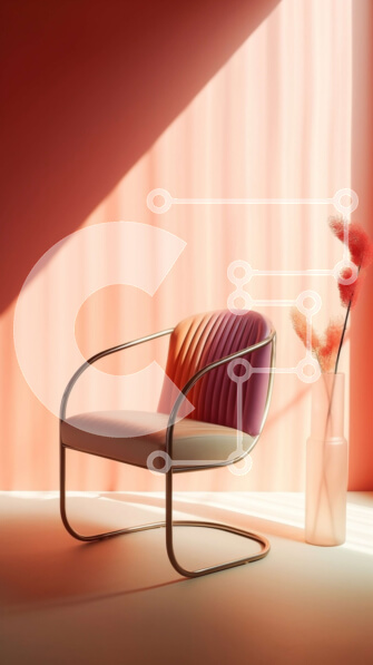 Intra Συλλεκτικό Ξύλινο Παζλ Plywood  4mm - Μοντέρνο σαλόνι με κόκκινο τοίχο και μεγάλο παράθυρο Σε Ξύλινο Κουτί - Διαστάσεις Puzzle: 10x10 cm – 25 κομμάτια