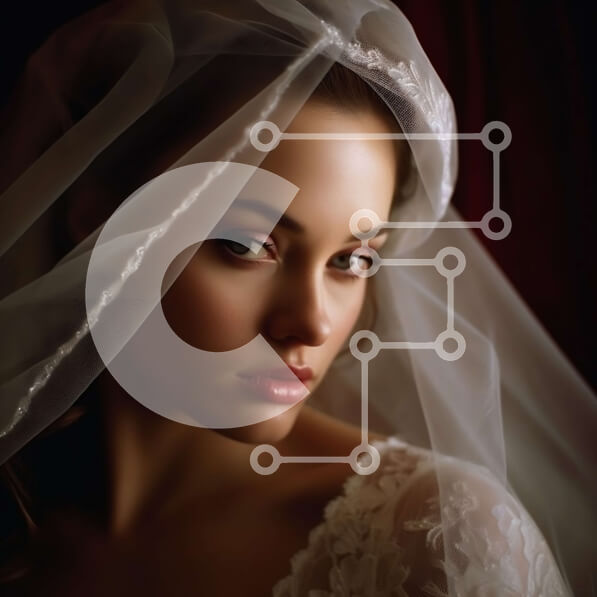 Intra Συλλεκτικό Ξύλινο Παζλ Plywood  4mm - Εκπληκτική φωτογραφία από το look μιας νύφης την ημέρα του γάμου Σε Ξύλινο Κουτί - Διαστάσεις Puzzle: 10x10 cm – 25 κομμάτια