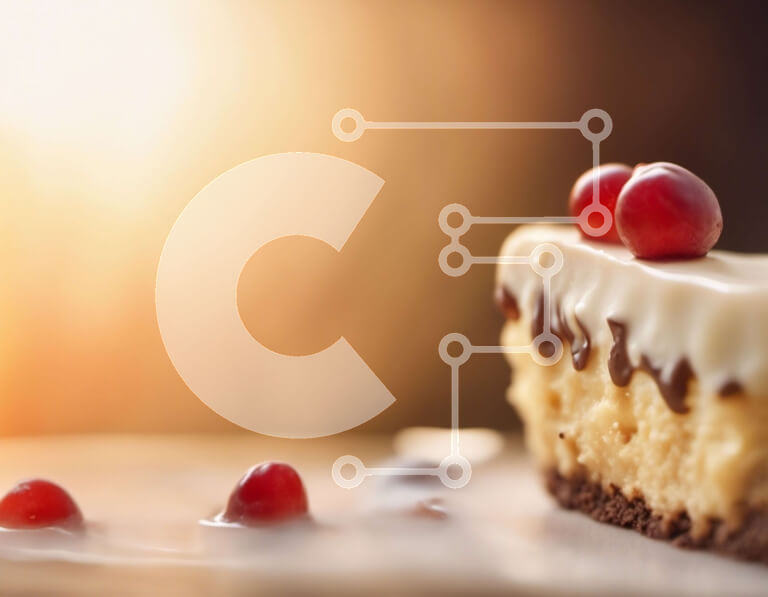 Σετ των 2 Intra Συλλεκτικό Ξύλινο Παζλ Plywood  4mm - Cheesecake με κάλυμμα λευκής σοκολάτας και cranberry Σε Ξύλινο Κουτί - Διαστάσεις: 10x10 cm – 25 κομμάτια