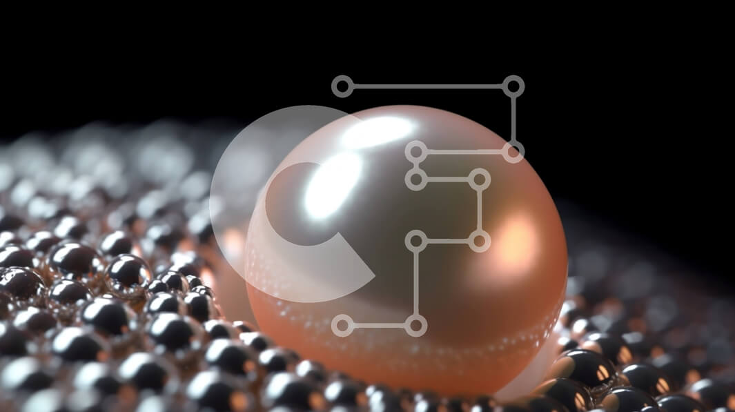 Intra Συλλεκτικό Ξύλινο Παζλ Plywood  4mm - Όμορφη εικόνα ενός αιωρούμενου μαργαριταριού σε σκούρο φόντο Σε Ξύλινο Κουτί - Διαστάσεις: 10x10 cm – 25 κομμάτια