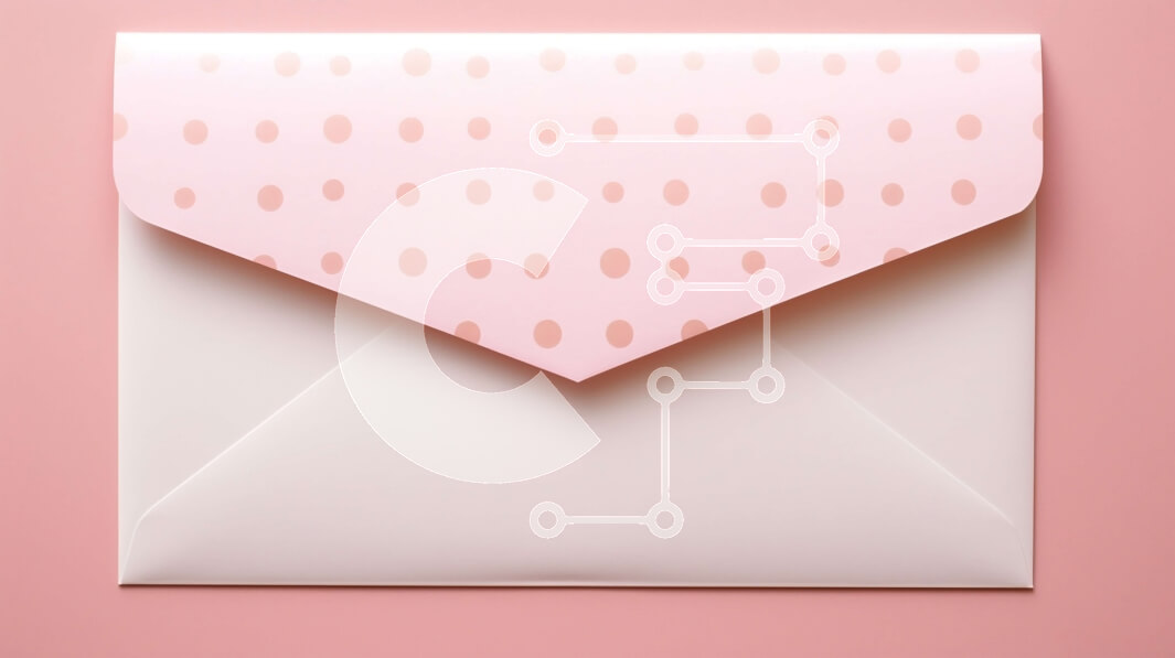 Intra Συλλεκτικό Ξύλινο Παζλ Plywood  4mm - Λευκός φάκελος με ροζ πουά μοτίβο Σε Ξύλινο Κουτί - Διαστάσεις Puzzle: 10x10 cm – 25 κομμάτια