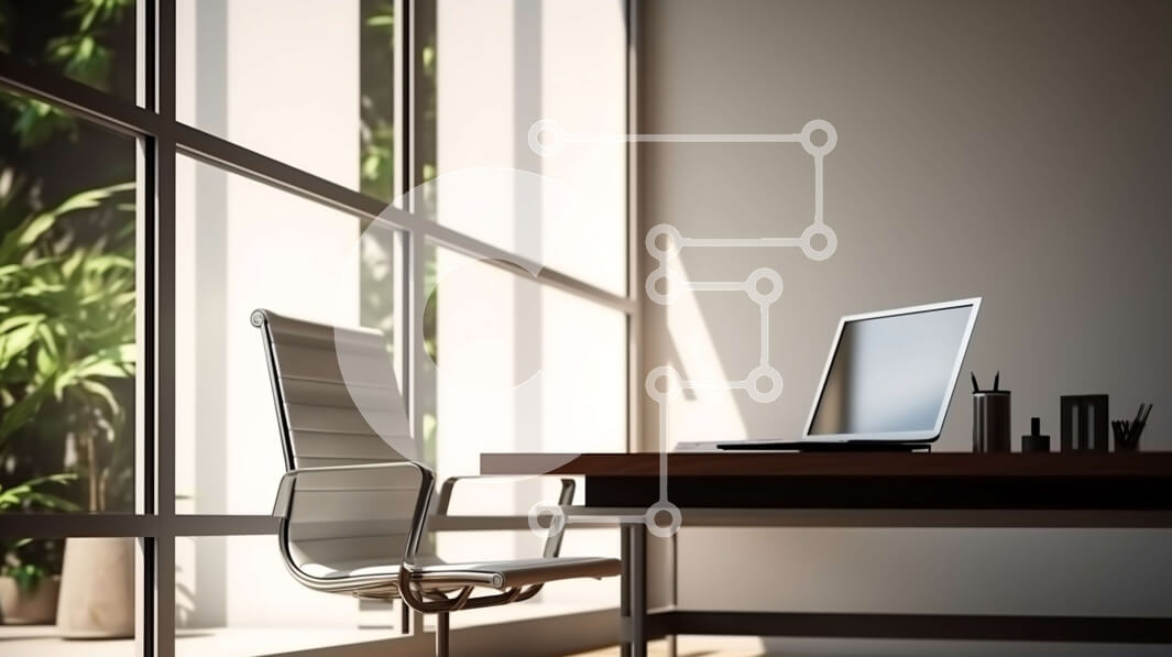 Intra Συλλεκτικό Ξύλινο Παζλ Plywood  4mm - Ήρεμος και επαγγελματικός χώρος γραφείου με φυσικό φως Σε Ξύλινο Κουτί - Διαστάσεις Puzzle: 10x10 cm – 25 κομμάτια