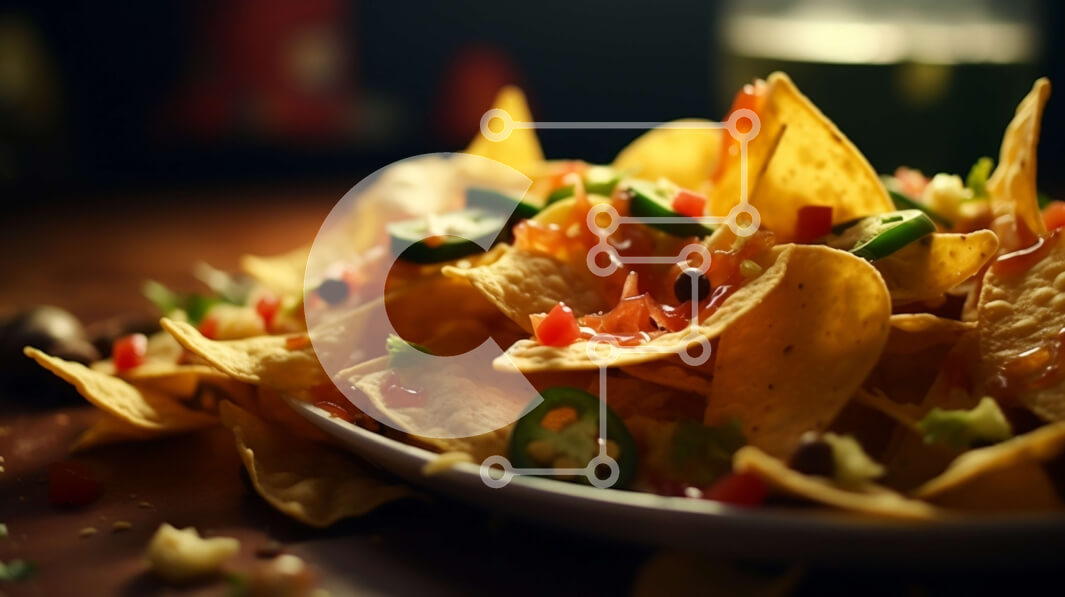 Σετ των 2 Intra Συλλεκτικό Ξύλινο Παζλ Plywood  4mm - Νόστιμο Nachos με τυρί και Jalapenos Σε Ξύλινο Κουτί - Διαστάσεις: 10x10 cm – 25 κομμάτια