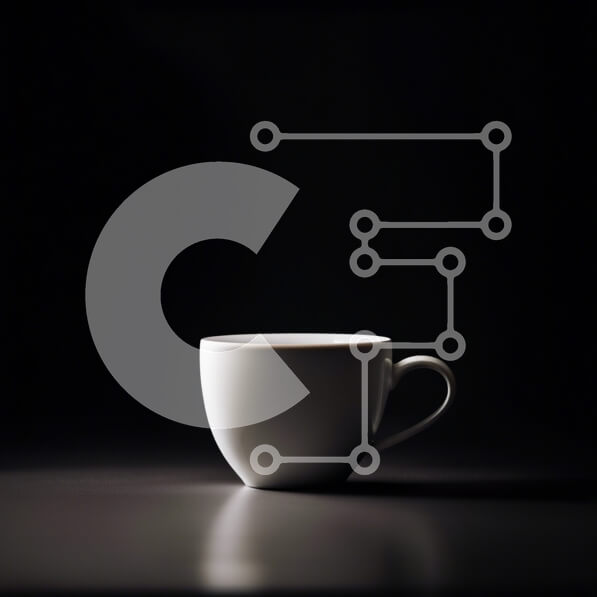 Intra Συλλεκτικό Ξύλινο Παζλ Plywood  4mm - Κομψή και μινιμαλιστική εικόνα ενός λευκού φλιτζανιού καφέ σε μια μαύρη επιφάνεια Σε Ξύλινο Κουτί - Διαστάσεις Puzzle: 10x10 cm – 25 κομμάτια